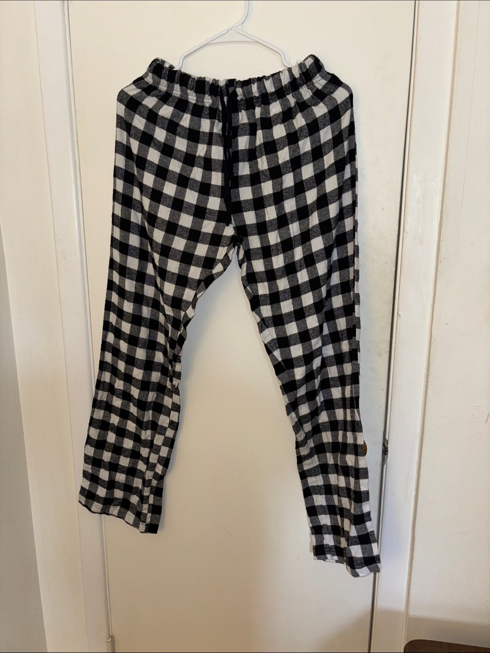 Women’s Size Small Black & White Buffalo Check Lounge Pants
